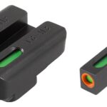 Truglo TFX Pro Tritium/Fiber-Optic Day/Night Sights Fit FNH FNP-9|FNX-9|FNS-9|FNS-9 Compact – Front Outline Orange/Rear Green