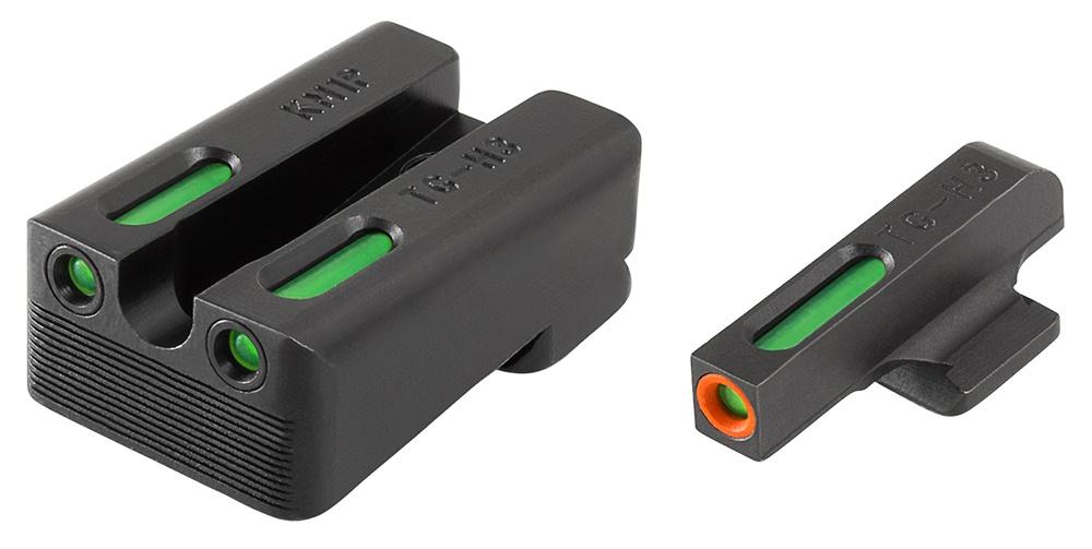 Truglo TFX Pro Tritium/Fiber-Optic Day/Night Sights Fit Kimber 1911 models w/ FIXED REAR SIGHT – Orange Outline Front/Rear Green