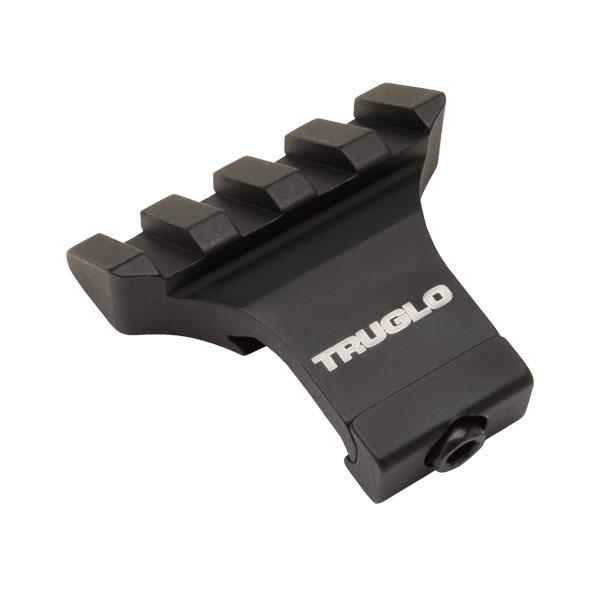 Truglo 2″ Offset Picatinny 45 Degree Angled Rail Mount w/Recoil Lug