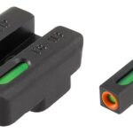 Truglo TFX Pro Tritium Fiber-Optic Xtreme Handgun Sight Set For CZ P10 – Front Orange/Green Rear