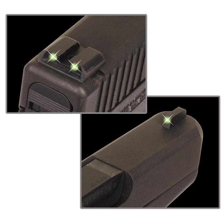 Truglo Tritium Britesite Night Sights Fits Kimber 1911 models with FIXED REAR SIGHT – Front Green/Rear Green