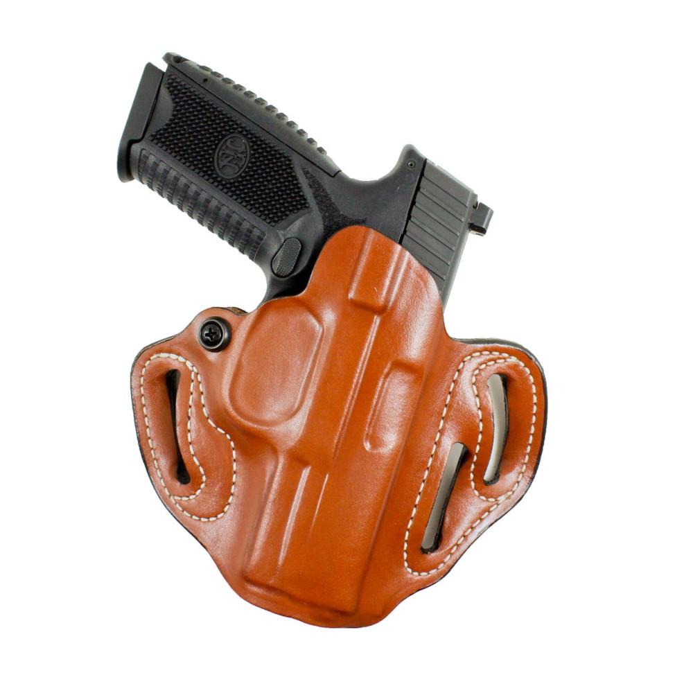 DeSantis #002 Speed Scabbard OWB Holster for Colt 1911 5″ Tan RH