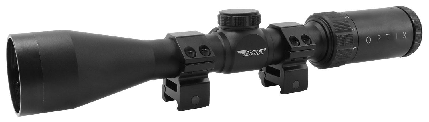 BSA Optix Rifle Scope 3-9x Mag. 40mm Obj BDC-8 Reticle – Clam Pack