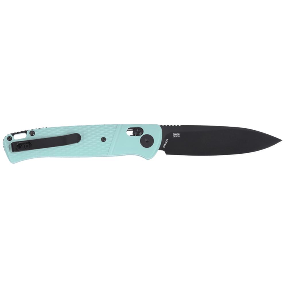 CRKT Counterpart Folding Knife 3-2/5″ Drop Point Blade Black Aqua
