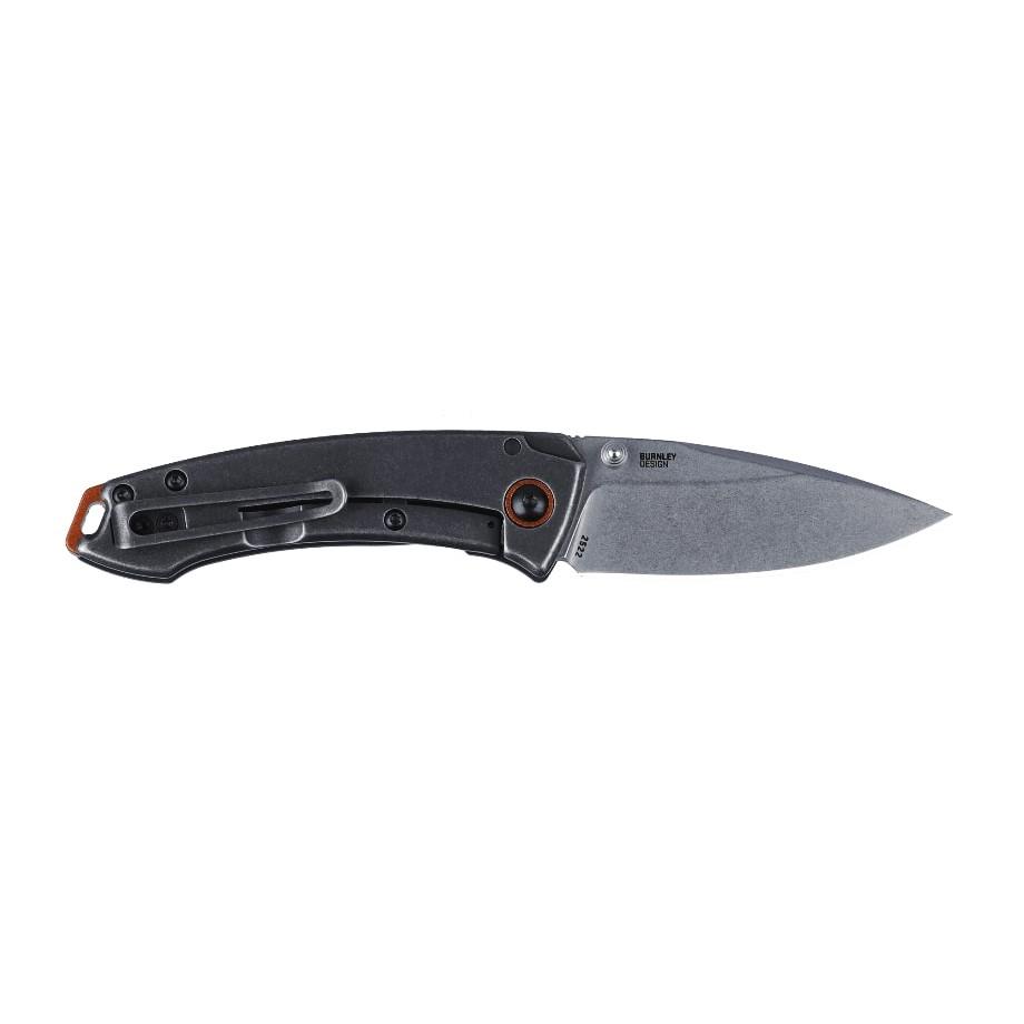 CRKT Tuna Compact Folding Knife 2-3/4″ Drop Point Blade Black