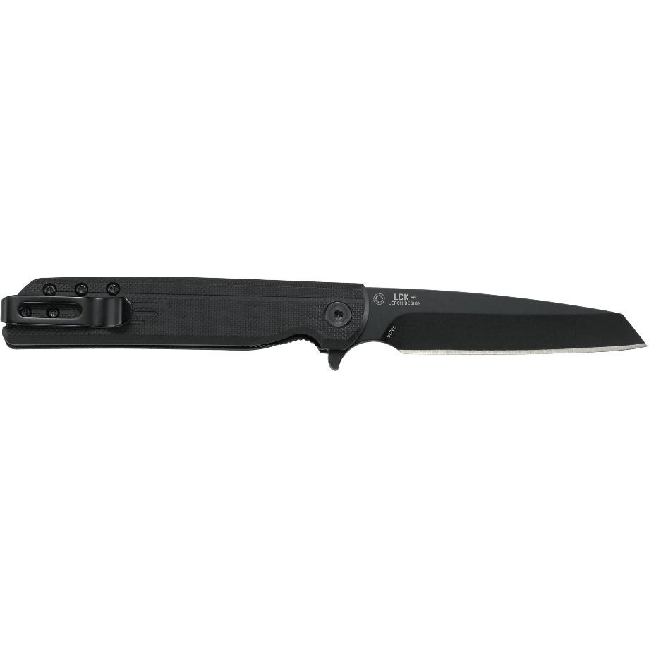 CRKT LCK + Tanto Blackout Folding Knife Assisted Opening 3 1/4″ Blade Black