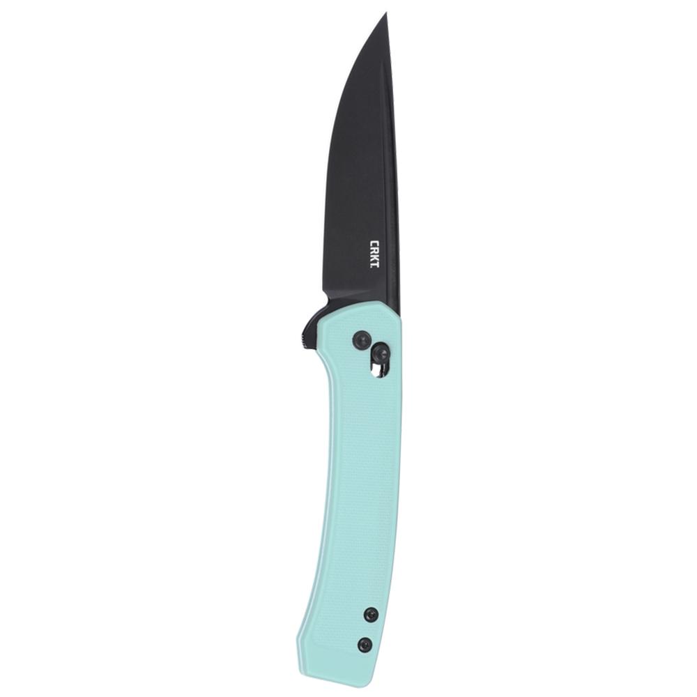 CRKT Q Compact Folding Knife 3″ Drop Point Blade Blue