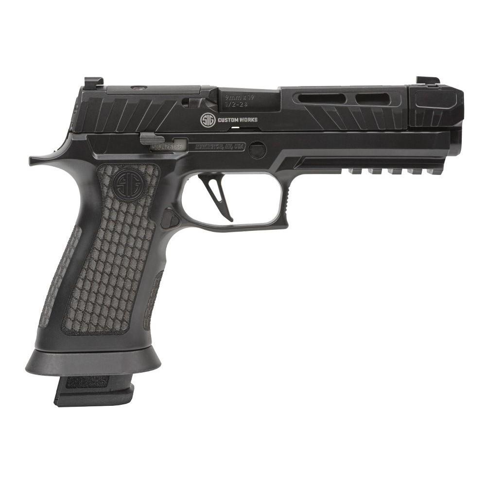 Sig Sauer P320 Spectre Comp Blackout Handgun 9mm Luger 10rd Magazines (2) 4.6″ Barrel Black