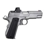 Ed Brown FX2 Compact Stainless Bobtail Handgun .45 Auto 7rd Magazine 4.25″ Barrel  American Flag Serrations w/Trij RMRcc