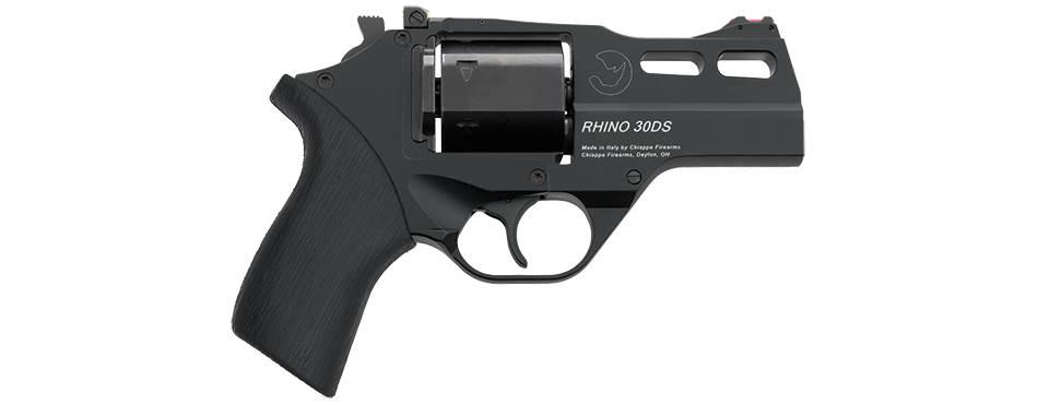 Rhino Revolver 30DS .357 Mag 3″ Black with 3 moon clips 6 round