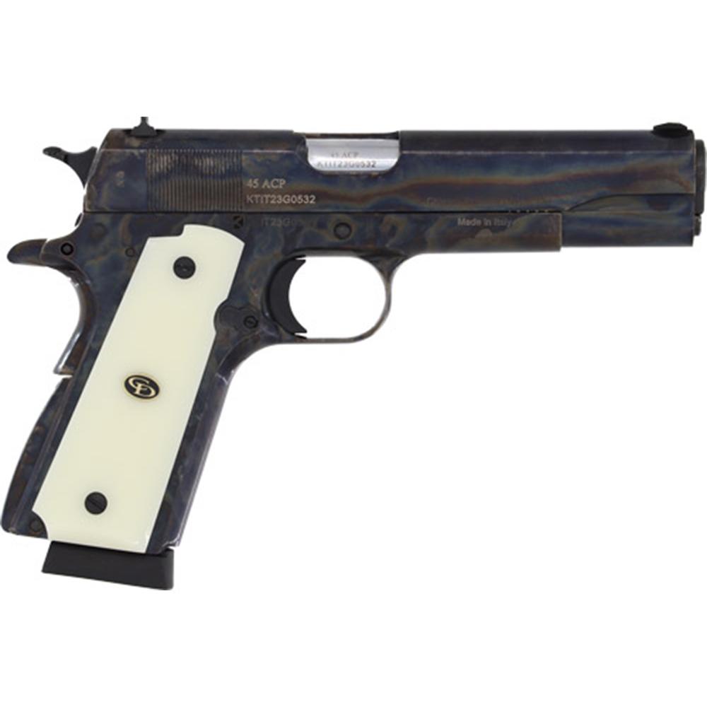 Chiappa 1911 Field Handgun .45 ACP 8rd Magazine 5″ Barrel Case Colored with Ivory Grips