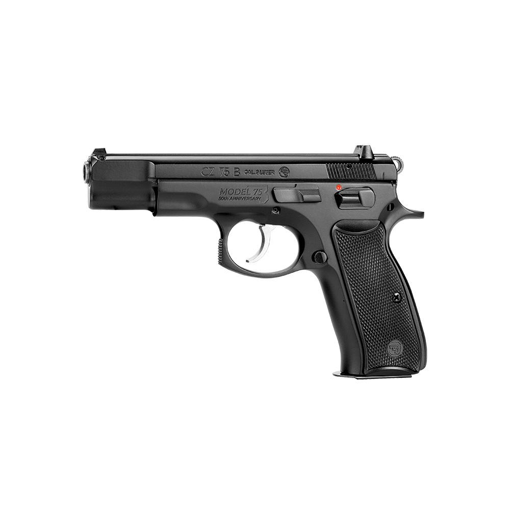 CZ 75 B Anniversary Elite Handgun 9mm Luger 10rd Magazines(2) 4.6″ Barrel Steel Frame Manual Safety