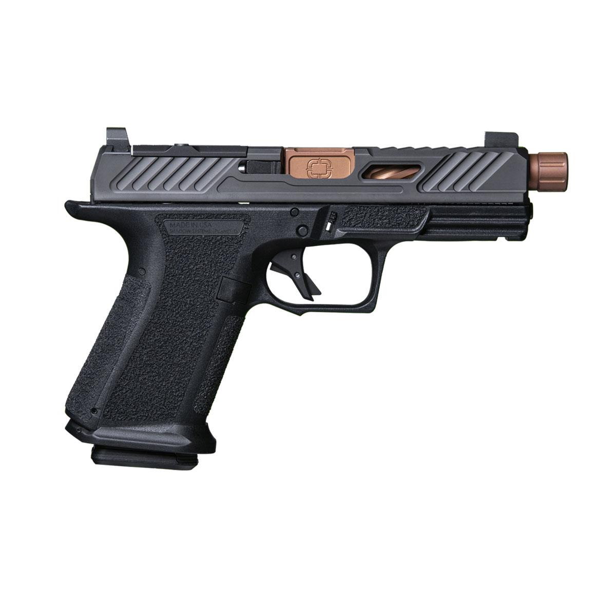 Shadow Systems Optics Ready MR920 Handgun 9mm Luger 15rd Magazine 4″ Threaded Bronze Barrel Black Elite Slide