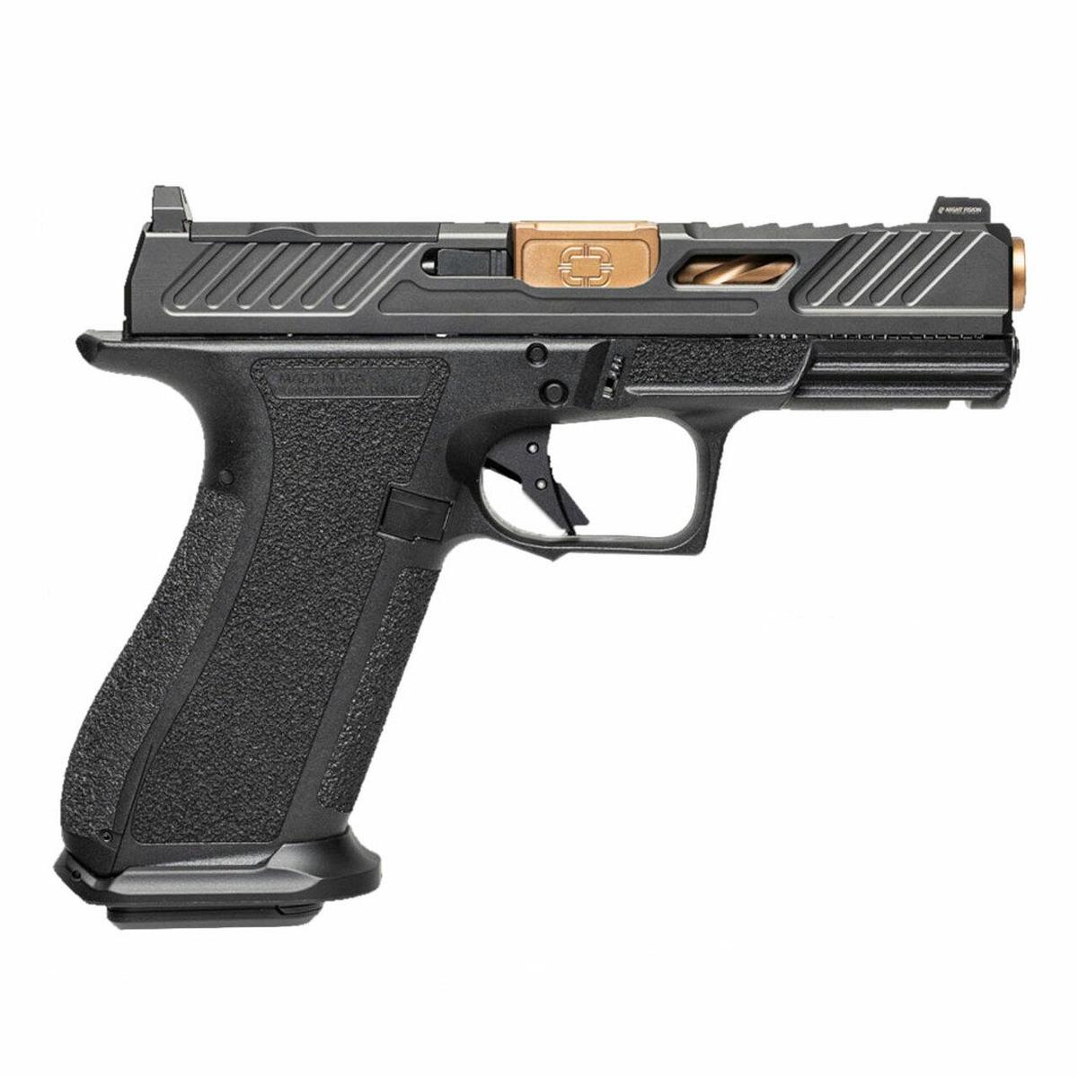 Shadow Systems XR920 Elite Optic Cut Handgun 9mm Luger 17rd Magazine 4″ Bronze Barrel Black Grip