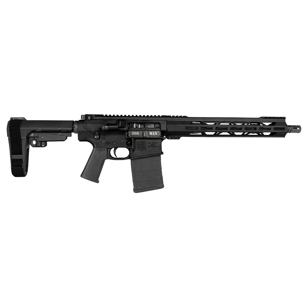 Diamondback DB10 Handgun .308 Win 20rd Magazine 13.5″ 5/8×24 Threaded Barrel Black with SBA3 Brace
