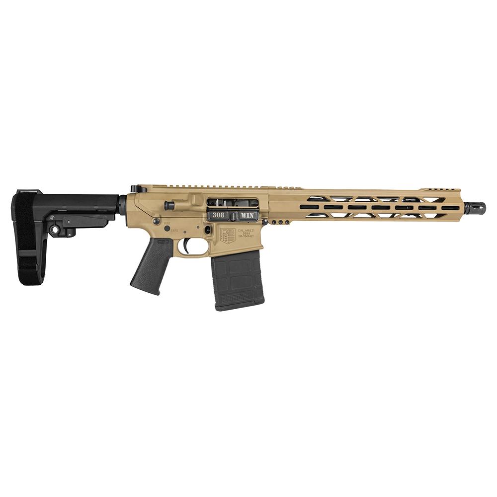Diamondback DB10 Handgun .308 Win 20rd Magazine 13.5″ 5/8×24 Threaded Barrel FDE with SBA3 Brace