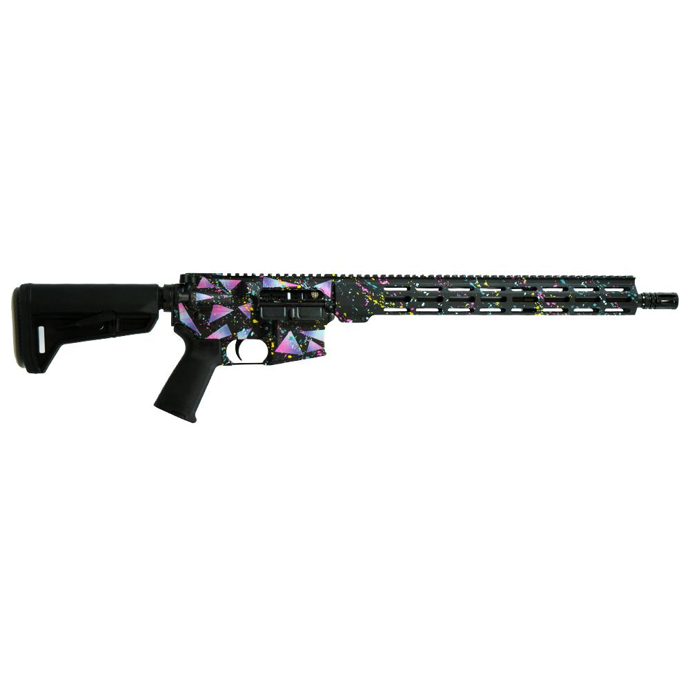 Shark Coast Tactical “Retro Miami” AR-15 Rifle 5.56mm 30rd Magazine 16″ Barrel 15″ MLOK Handguard
