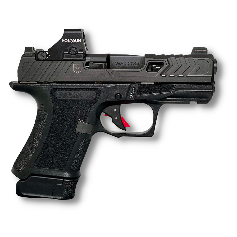 Shadow Systems CR920 WAR Poet Handgun 9mm Luger 10rd Magazines(2) 3.41″ Fluted Barrel w/Holosun 507K
