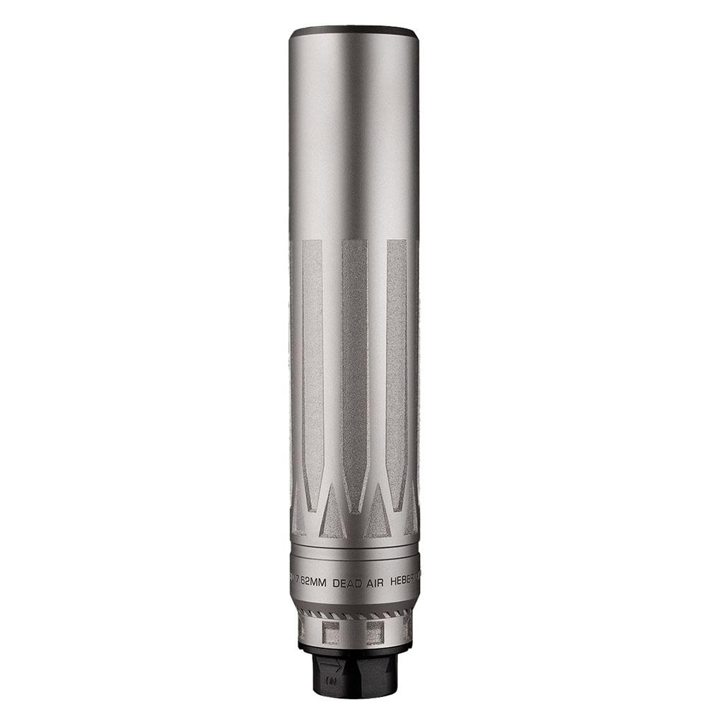 Dead Air Nomad-LTi XC Silencer w/Xeno Adapter – 7.62mm 9.30 (Cal) Silver w/DA124 Omni Brake