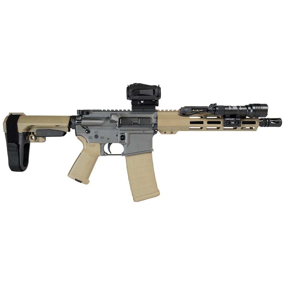 Shark Coast Tumbleweed AR Pistol Bundle 5.56mm 30rd Magazine 10.5” Threaded Barrel Vortex Sparc Red Dot Streamlight ProTac SBA3 Brace