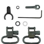 Grovtec Two Piece Barrel Band Swivel Sets .585 – .635 Diameter Black 2/ct