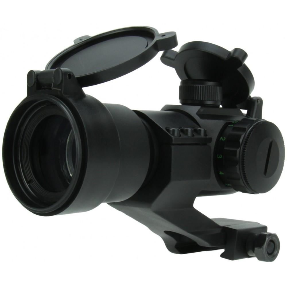 TacFire Red/Green Dot Sight 1×30 Dual Illum. Black with Cantilever Mount