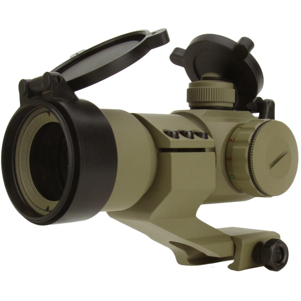 TacFire Red/Green Dot Sight 1×30 Dual Illum. Tan with Cantilever Mount