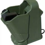 Maglula UpLULA Universal Pistol Mag Loader/Unloader 9mm TO .45 cal – Dark Green