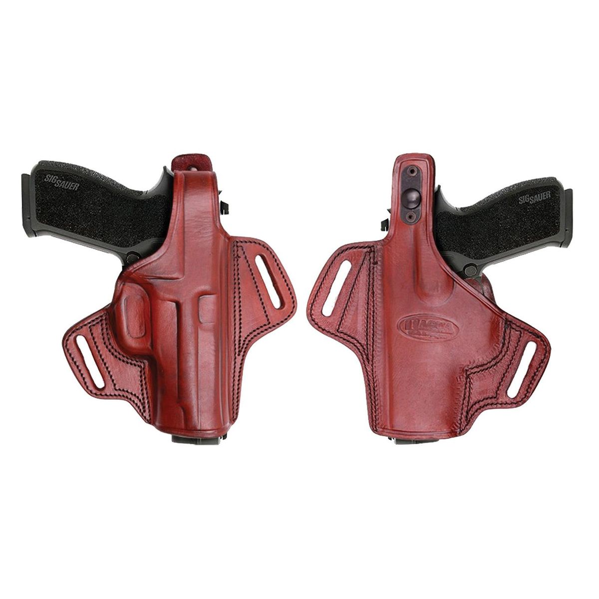 Tagua Gunleather Thumb Break Belt Holster for Colt Gov’t 1911 Compact 3″ Brown Right Hand