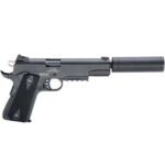 ATI German Sport 1911 AD OPS Handgun 22LR 10/rd 5″ Barrel Black with Fake Suppressor