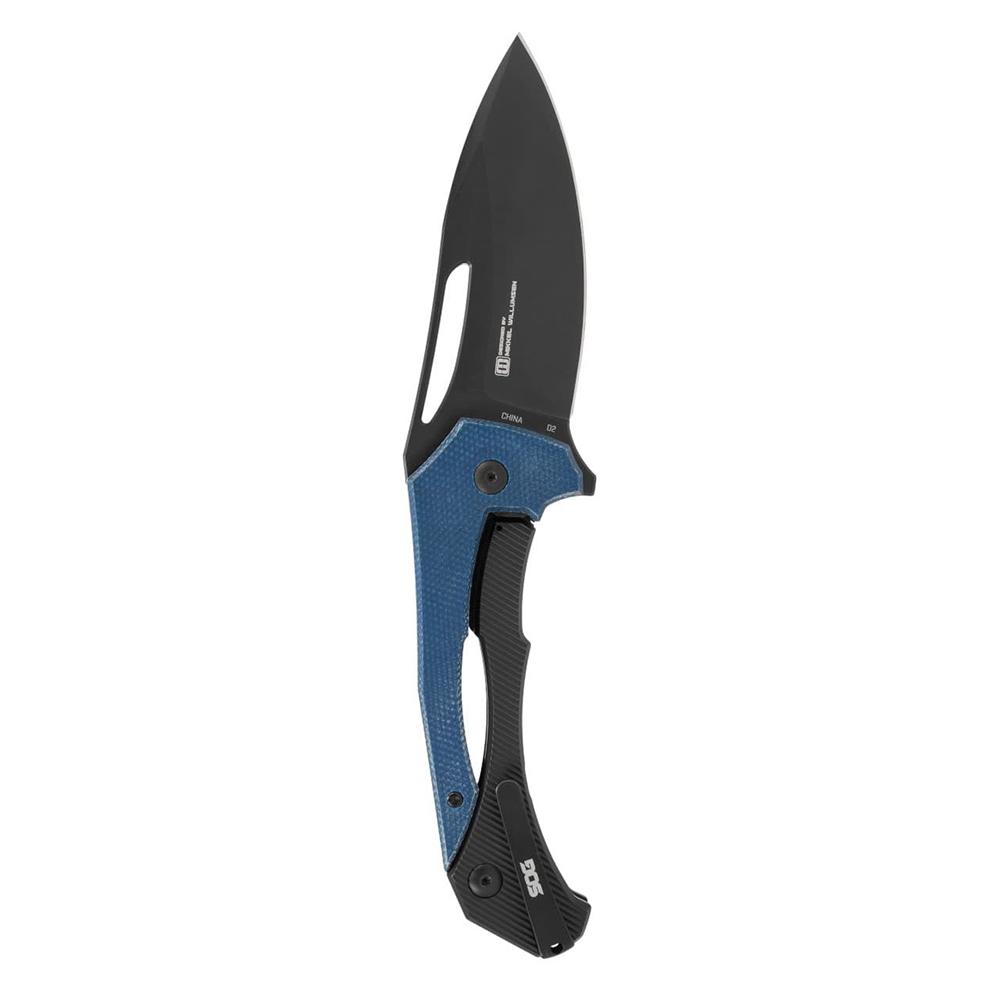 SOG Knives Bulwark FLK Folding Knife 3″ Drop Point Blade Blue Presentation Box