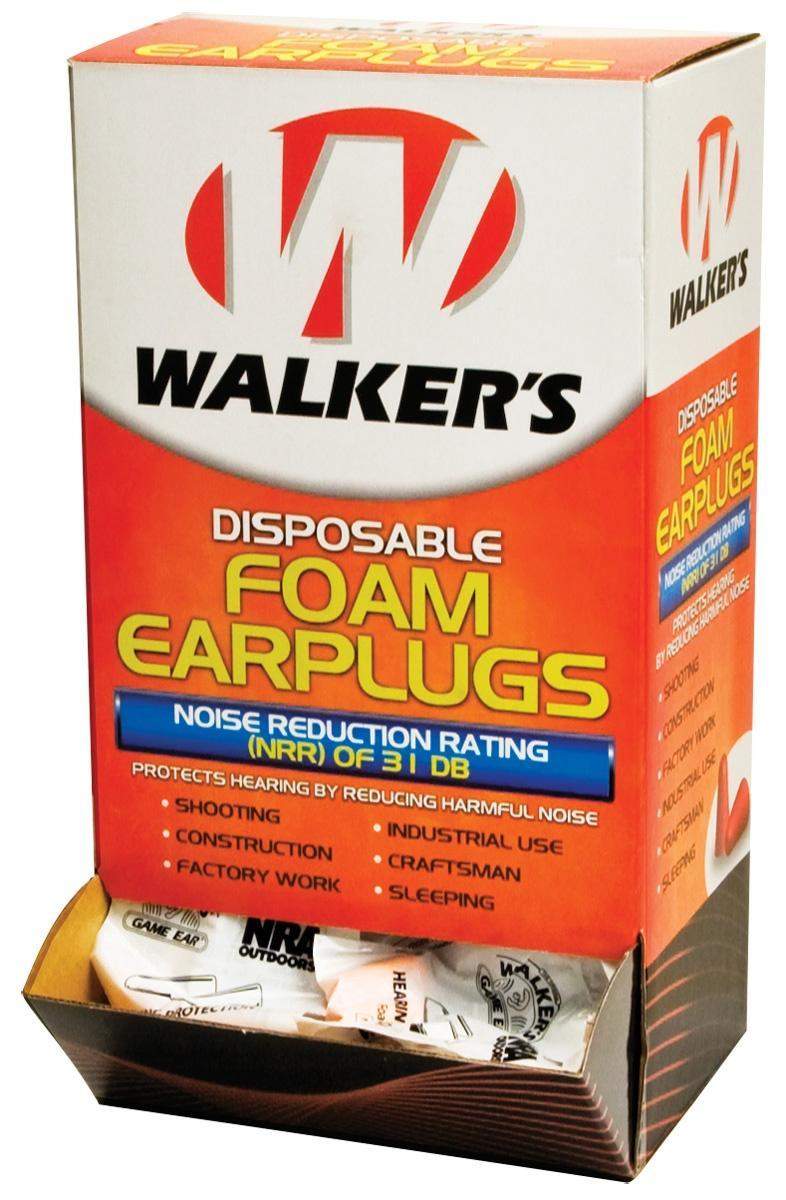Walker’s Foam Ear Plugs (200 pair/box)