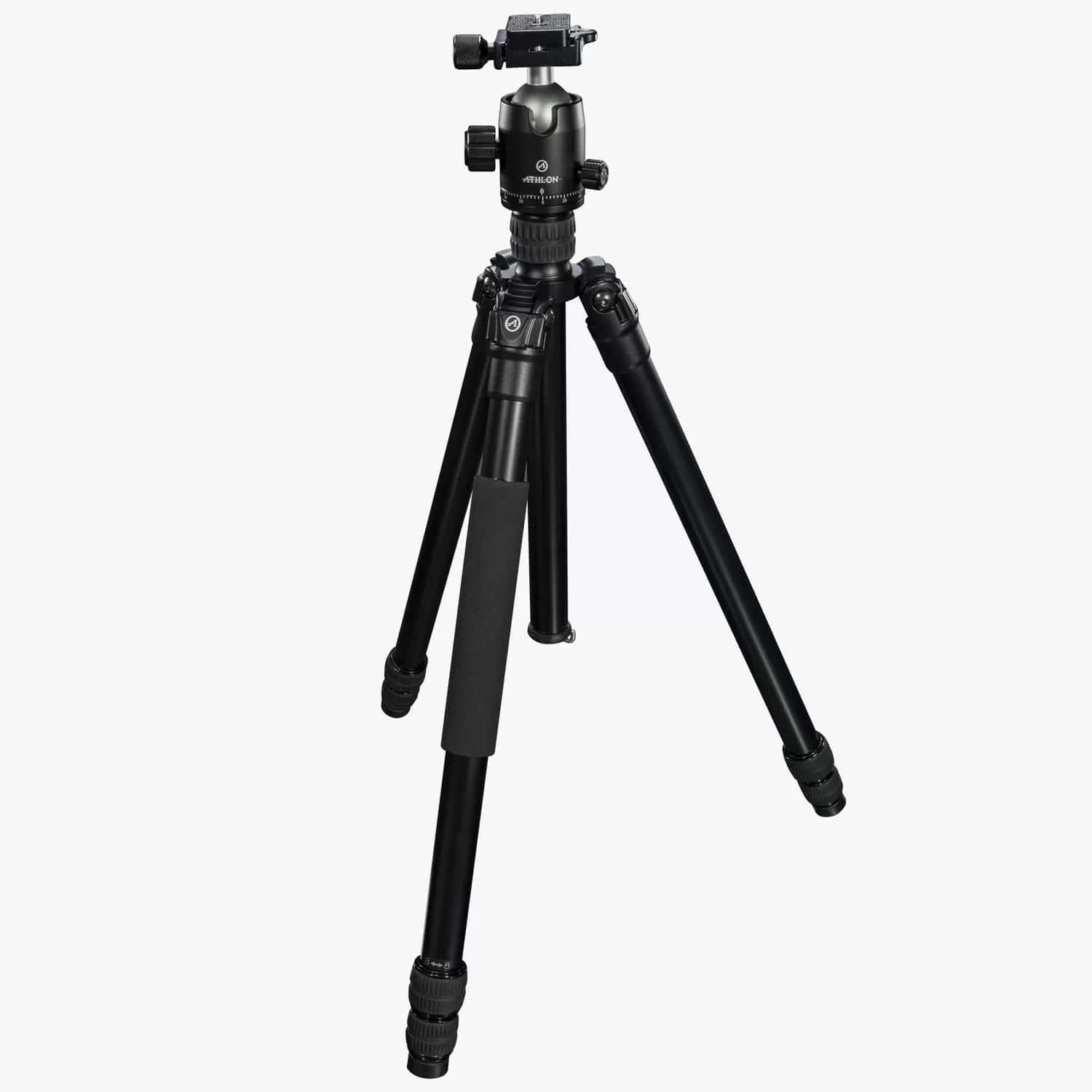 Athlon Midas AL28 Aluminum Tripod 17″ – 65″ Black with Soft Sided Carrying Case