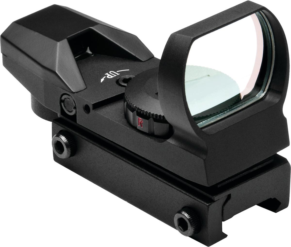 NcStar Red & Green Reflex Sight with 4 Reticles and QR Mount – Black