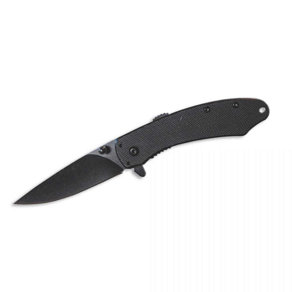 ABKT Elite Ember Folding Knife 2-3/4″ Drop Point Blade Black