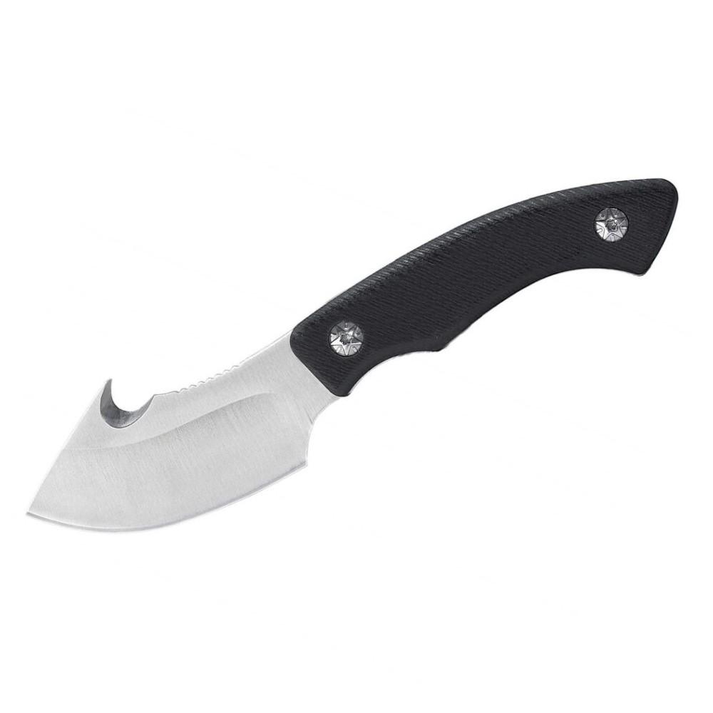 ABKT Elite Grunt Fixed Knife 3″ Guthook Blade Black