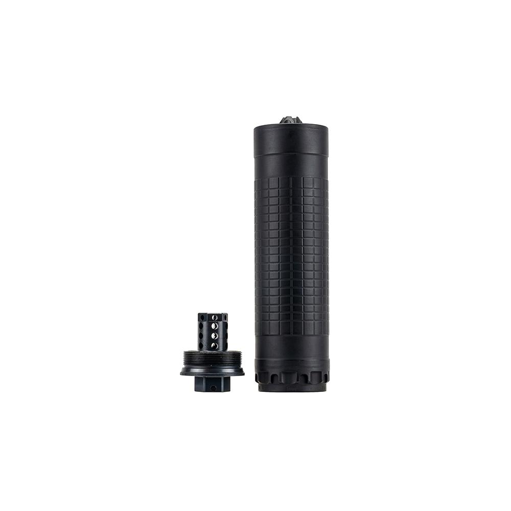 IWI Silencer 6 Direct Thread Suppressor 6mm  Nickel Alloy/Stainless Steel 1/2″-28 HUB-T Mount Black