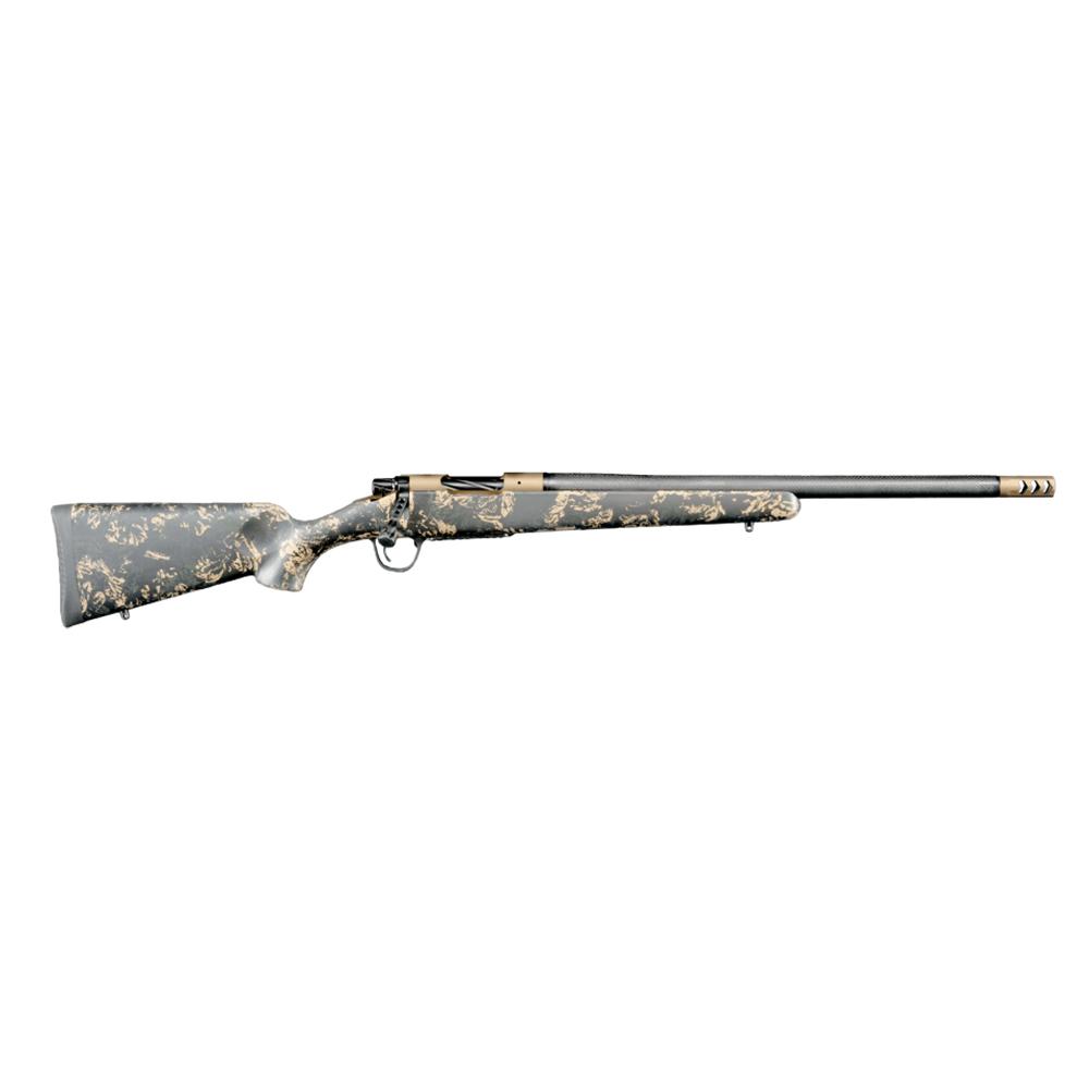 Christensen Arms Ridgeline FFT Rifle .308 Win 4rd Magazine 16″ 5/8×24 Threaded Barrel Burnt Bronze Brown with Green and Tan