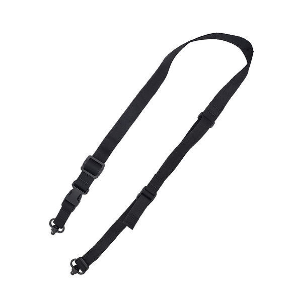 TacShield Warrior 2n1 Sling Padded Web Quick Adjuster QD Push Button Swivel Black