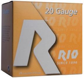 Rio Field Shotshells 20 ga 2 3/4″ 2 3/4 dr 1 oz #8 1250 fps 25/ct
