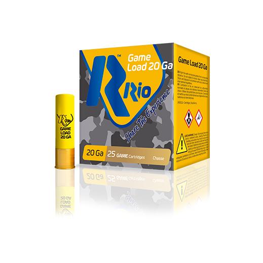 RIO Game Load Shotshells 20ga Light 2-3/4″ 1oz 1180 fps #8 25/ct