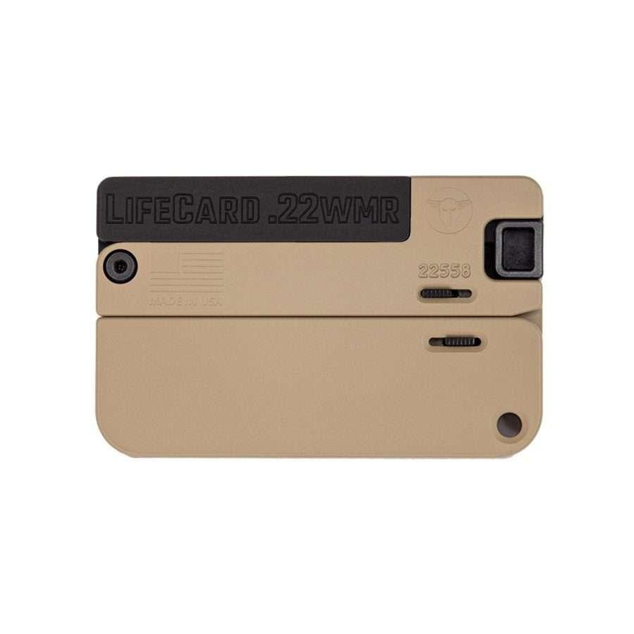 LifeCard Handgun .22 WMR Single Shot 2.5″ Barrel McMillan Tan