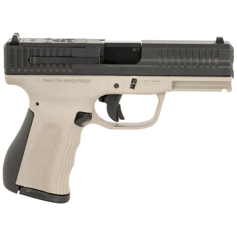 FMK Mach 9 Handgun 9mm Luger 10rd Magazine(1) 4″ Barrel Optic Ready Titanium Grey Frame