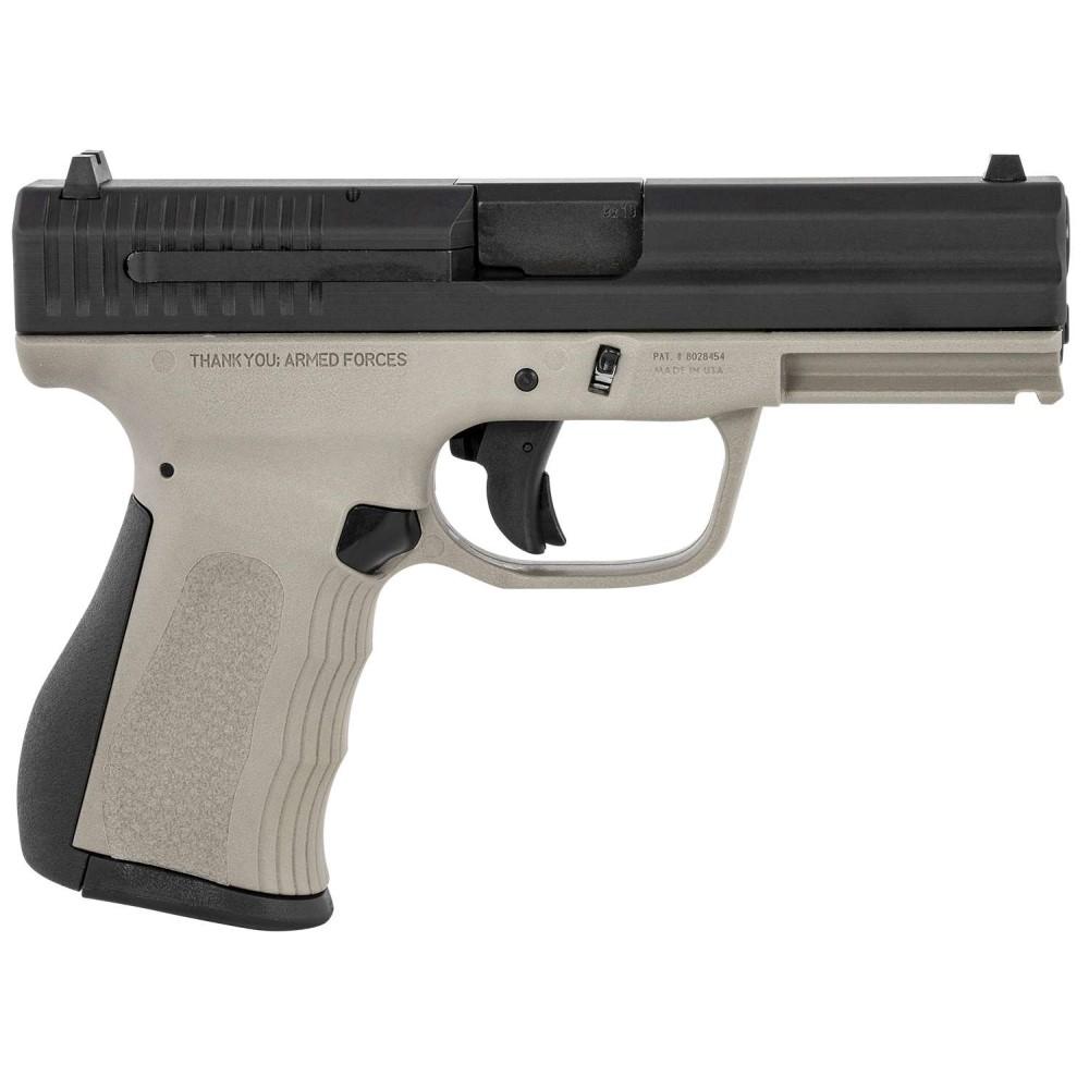 FMK Firearms 9C1G2 FAT Handgun 9mm 14/rd 4″ Barrel Titanium Grey Grip with Black Slide