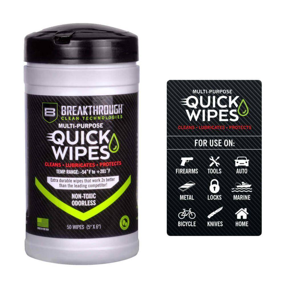 Breakthrough Clean Technologies Multi-Purpose CLP Quick Wipes 5″x6″ 50/ct