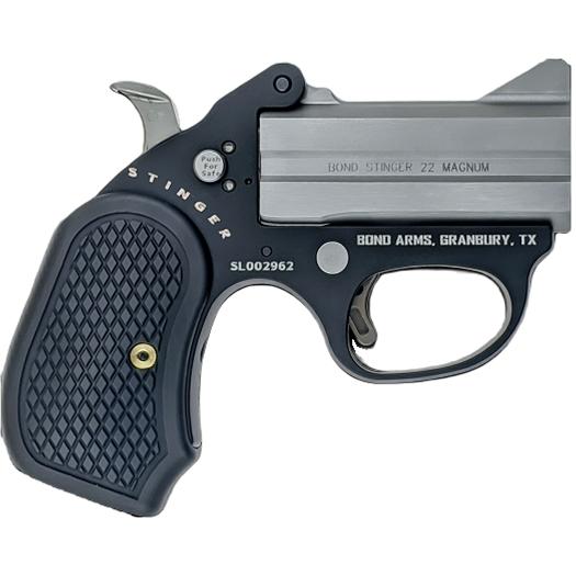 Bond Arms Stinger FireBall Aluminum Frame Handgun 9mm Luger 2rd Capacity 3” Stainless Steel Barrel Matte B6 Grips