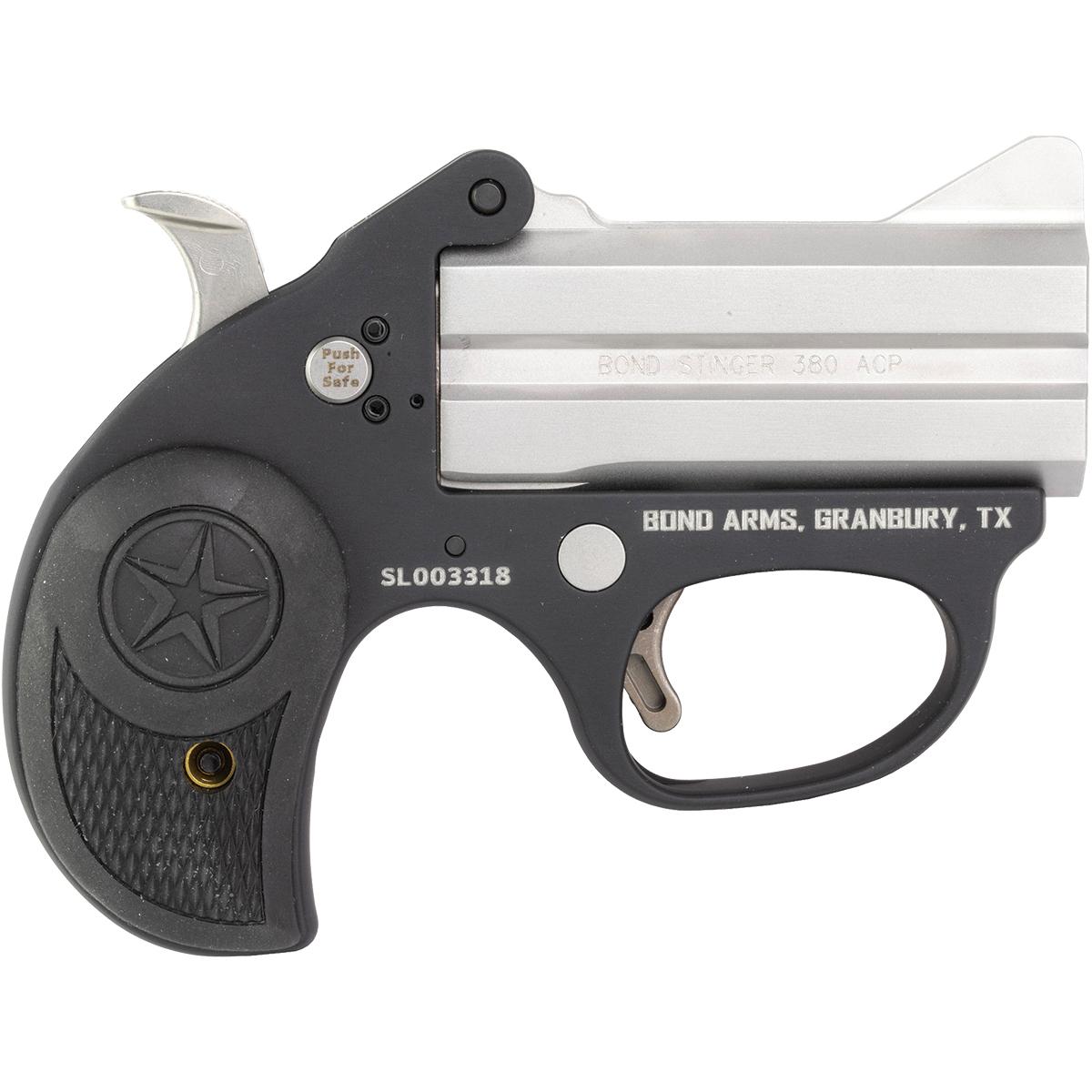 Bond Arms Stinger Lite Handgun .380 ACP 2rd 2.5″ Barrel Grey with Black Grip