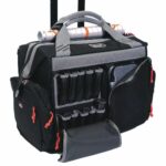 G-Outdoors Rolling Range Bag- with Telescoping Handle-Black