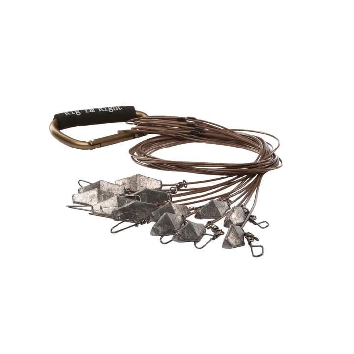 Rig’Em Right Xtreme Coated Cable Decoy Anchors 66″ 6oz 12/ct