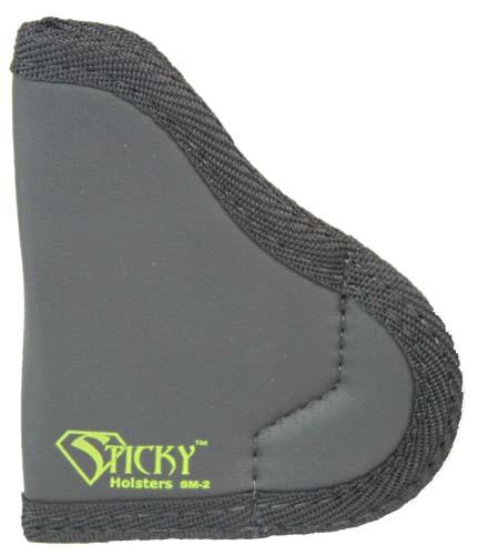 Sticky Holsters Small Sticky Pocket Holster for 2.5″ Pocket 380s Black Ambi
